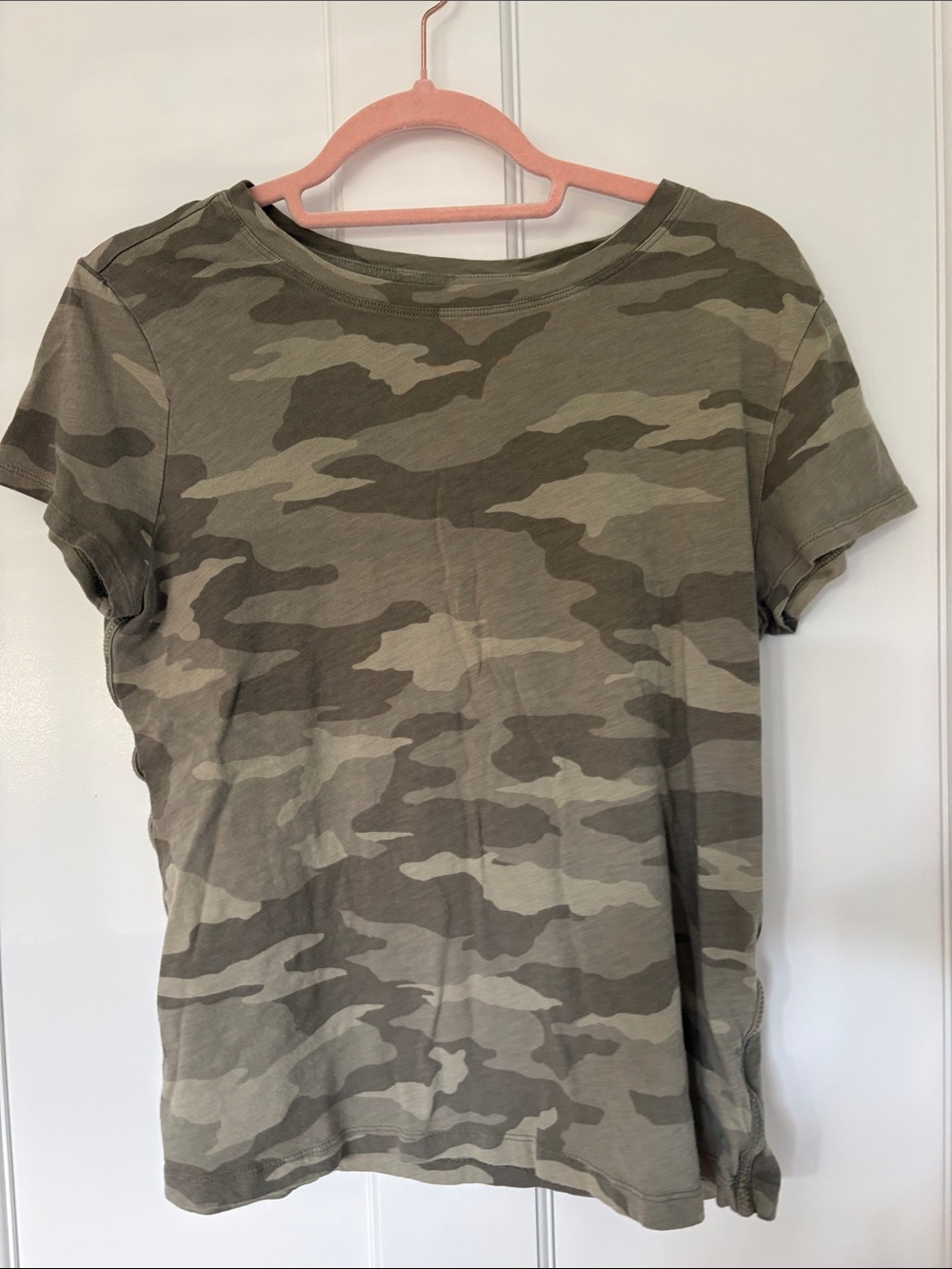 Athleta Women's Camo Short Sleeve Tee - Olive/Taupe